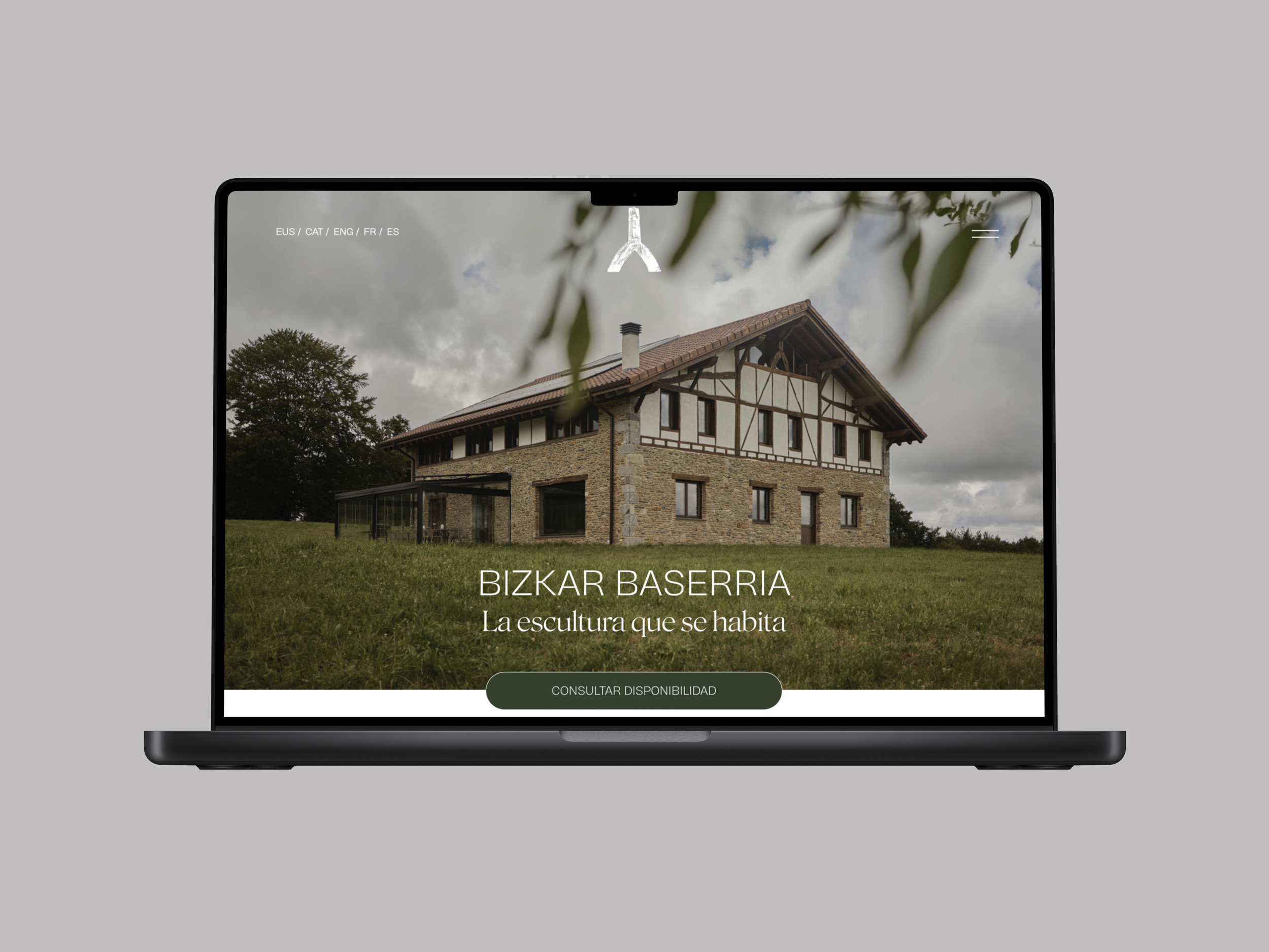 Bizkar Website para un baserri rehabilitado