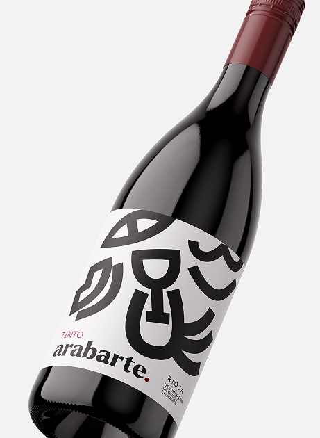 Arabarte diseño de etiqueta de vino