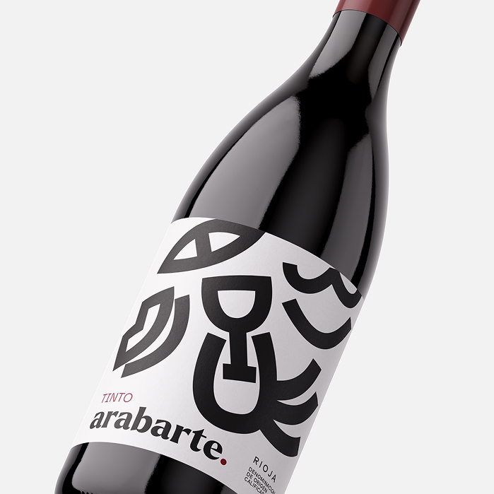 Arabarte diseño de etiqueta de vino